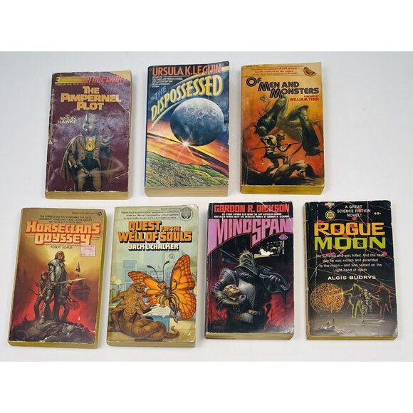 VTG 50s-80s Lot 14 Sci-Fi Fantasy PAPERBACK BOOKS Del Rey Signet Ace Avon Baen - Picture 2 of 7